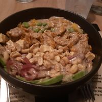 Large vegan tofu poké bowl with added Heura pb chicken at Natur Poke - Palma in Mallorca