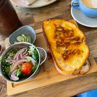 Sausage sandwich at Riverview Kitchen in Durham