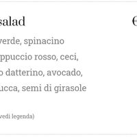 Vegan salad on the menu at Filù in Verona