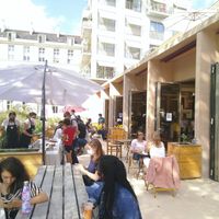 Outdoor of the café. at Café de la Maison du Zéro Déchet - Cafe of the Zero Waste House in Paris