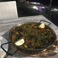 Vegan Paella 🌱  at Blue Arenal in Menorca