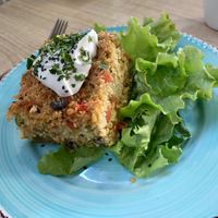 Zapekané pšeno so zeleninou at Monáda Bistro in Senica