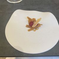 Fermented potato with raspberry  at Casa Mele in Positano