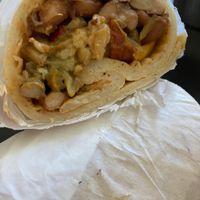 Vegan burrito  at La Cocina Port Townsend in Port Townsend