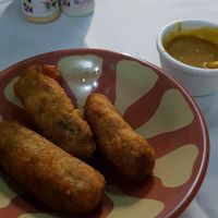 Eggplant croquettes served with apricot sauce at Basha in Rio De Janeiro