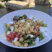 Greek salad  at La Selva de los Gatos in Oaxaca