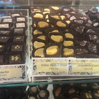 Pistachio, white passion fruit & strawberry guava truffles  at Sweet Paradise Maui in Kihei