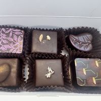 Truffle 6-pack - POG, pistachio, strawberry guava, macadamia nut ganache, fresh coconut & pina colada truffles  at Sweet Paradise Maui in Kihei