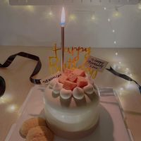 Vegan Red Bean Lemon Cake with Kinako Soymilk Mochi 純素紅豆豆腐麻糬蛋糕 (Photo by Lena Lee) at The White Cake in Kowloon