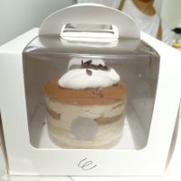 Vegan Soy Milk Mochi Tiramisu 純素豆乳麻糬提拉米蘇 👍 at The White Cake in Kowloon