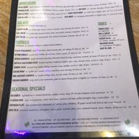 Menu  at Ipanema in Richmond