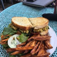 Curried Tempeh sandwich at Ipanema in Richmond