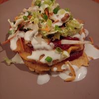 Vegetable Pancake with Herb Salad at Ipanema in Richmond