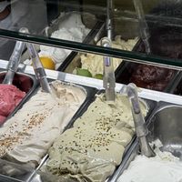 Only the dark chocolate and lemon on top are vegan  at Why Not? in Montalcino