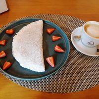 Tapioka with sweet filling at Cantina do Bem in Caminha