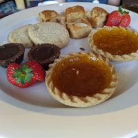 Vegan afternoon tea cakes at The Pentland in Edinburgh