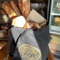 sourdough bread  at Arizmendi Bakery and Pizzeria in Emeryville