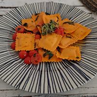 Die hausgemachten Ravioli at Träumeria Son Moll & Lounge in Mallorca