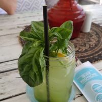 Hausgemachte Limonade mit Basilikum at Träumeria Son Moll & Lounge in Mallorca