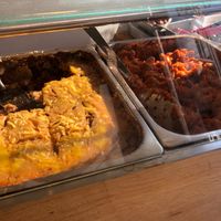 Vegan lasagne at KOD in North London