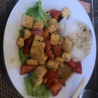 teriyaki tofu with rice and veggies   at Asia Street Food Pula in Pula