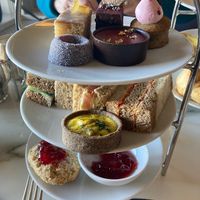 Vegan afternoon tea 💙 #Veganuary at Tea at The Empress in Victoria