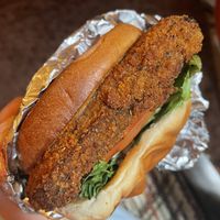 Beer battered tofu sandwich🤤 at Harrison Street Cafe in Richmond
