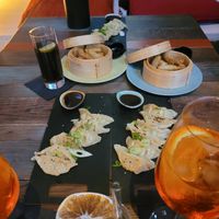 Gyoza & Frühlingsrollen at Who Killed The Pig in Giessen