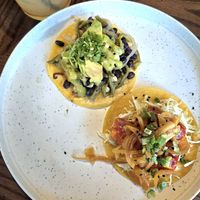 Nopal taco (left) and KFT taco (right) at Wild Taco in Denver