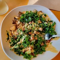 Root bowl with chipotle cashew sauce at Jupiter in Winthrop
