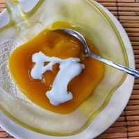 Pumpkin soup. at Tasty Vegan in Seminyak