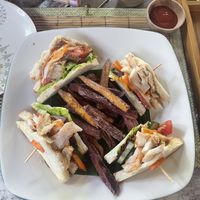 club sandwich   at Tasty Vegan in Seminyak