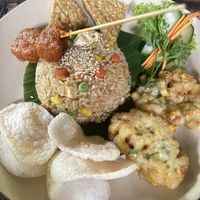 Nasi goreng which I believe was what made me sick😒 at Tasty Vegan in Seminyak