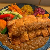 ヴィーガンカツカレー  at Chabuya Curry Tenjin ちゃぶや in Fukuoka