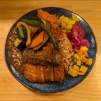 🍛 Vegan Cutlet Spice Curry (1590¥) at Chabuya Curry Tenjin ちゃぶや in Fukuoka