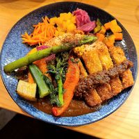 Vegan Katsu curry at Chabuya Curry Tenjin ちゃぶや in Fukuoka