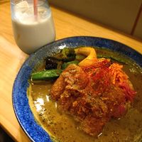 Soy lassi and soup curry at Chabuya Curry Tenjin ちゃぶや in Fukuoka