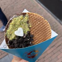 Small, vegan, Oreo, Dubai 12€  at Van Holland Stroopwafels in Amsterdam