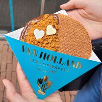 We got the speculaas topping at Van Holland Stroopwafels in Amsterdam