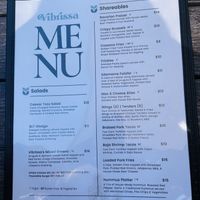 Menu 1  at Vibrissa Beer in Front Royal