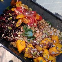 Oat grain bowl at Oats Day Long in Brussels