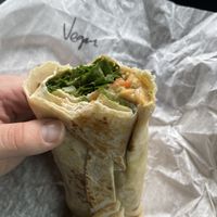 Vegan Sammy on a wrap  at Southie Coffee in Seminole