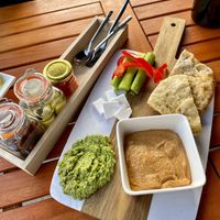 vegan charcuterie at Apéritif in Durham