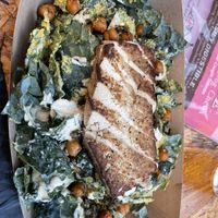 Cashew Caesar salad with grilled tofu   at Banded Brewing in Biddeford