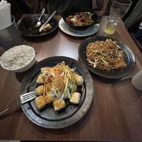 Mango tofu and noodles   at Chilli Padi in Newcastle Upon Tyne