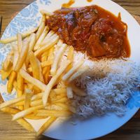 Vegan chicken curry   at Mash-up Food Corner in Stoke-on-trent
