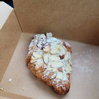 Almond Croissant at Pinkavo Cafe in Langley