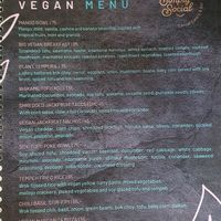 Veganmenu at Simply Social in Ubud