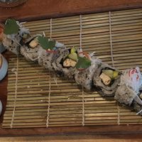 Vegan tempura tofu sushi   at Simply Social in Ubud