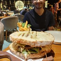 Sugar dough burger! at Simply Social in Ubud